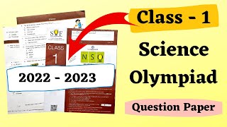 Class 1 NSO Question Paper 202223  Science Olympiad Exam for Class 1 NSO Class 1 Olympiad Exam [upl. by Anaibib]