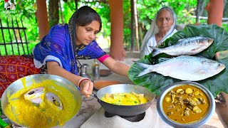 বিজয়া দশমীতে লিমু রান্না করলো স্পেশাল নামখানার ইলিশ সঙ্গে কচি পাঠার মাংস  Ilish amp mutton curry [upl. by Blankenship913]