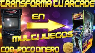 Convierte tu Maquina Arcade Antigua en una Nueva con Sistema Multi Juegos Parte1 [upl. by Nikolaos912]