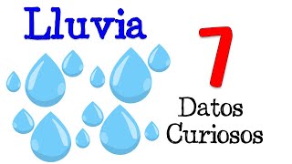 💧 7 Datos Curiosos de la Lluvia 💧 DATOS CURIOSOS 💡 [upl. by Dyl280]