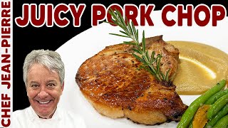 Juicy Pork Chops with Apple Sauce  Chef JeanPierre [upl. by Hafeetal]