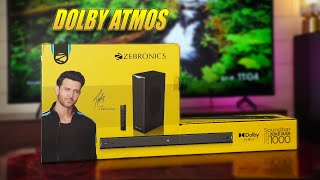 Most Affordable Dolby Atmos Soundbar  Zeb juke bar 1000 🔥 [upl. by Mikkel]