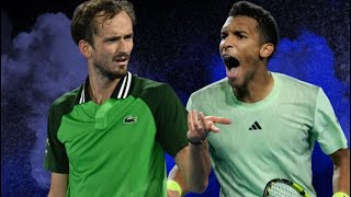 Felix AugerAliassime vs Daniil Medvedev  Australian Open 2024 [upl. by Zosi15]