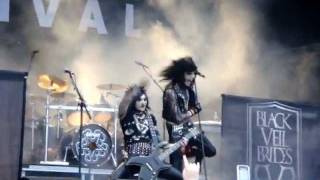 Black Veil Brides  Love Isnt Always Fair  Sweden Rock 2011 [upl. by Nodyroc853]