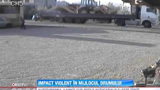 Accident rutier violent in judetul Buzau [upl. by Atiniuq]