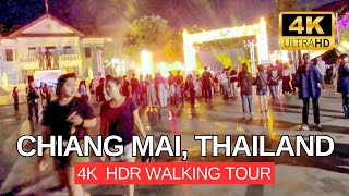 CHIANG MAI Thailand 4K Night Walking Tour After Rain [upl. by Uot]