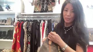 Live selling Vintage Louis Vuitton and Luxury bags from OnvQue Style Newport Beach CA [upl. by Main106]