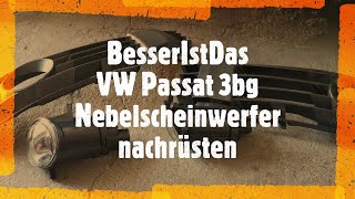 BesserIstDas  VW Passat 3bg  Nebelscheinwerfer nachrüsten [upl. by Jenei259]