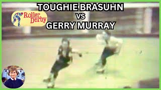 ROLLER DERBYTOUGHIE BRASUHN VS GERRY MURRAY ON THE JAM AND FIGHTING ON TV rollerderby tv [upl. by Attenov]