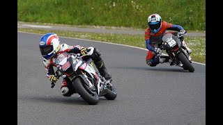 Teens Racing Motorbikes MiniGP UK 190 Class in Toad to Moto GP Round 2 Race 2 Rowrah Cumbria [upl. by Fitzpatrick595]