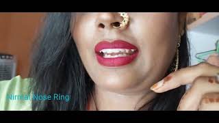 Nirmal Nose ring Medium size Nose Ring [upl. by Drice]