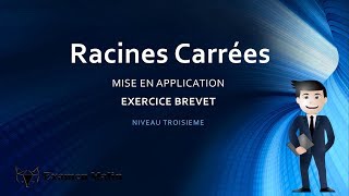 Comment calculer des Racines carrées  Exercice brevet [upl. by Zizaludba]