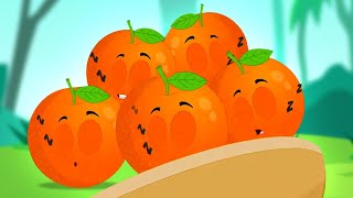 Five Little Oranges  More Nursery Rhymes And Baby Songs [upl. by Dolphin476]