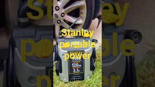 STANLEY PORTABLE POWER 1400 PEAK BATTERY AMP JUMPSTARTER 120 PSI AIR COMPRESSOR 31 AMP USB POWER [upl. by Kermie421]