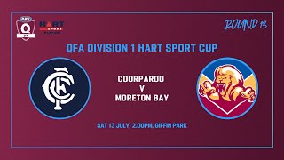 Coorparoo vs Moreton Bay Rd 13 Mens Div 1 13th July [upl. by Mcleroy]