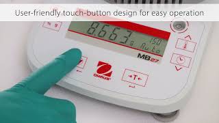 OHAUS MB27 Moisture Analyzers  Easy Operation [upl. by Adnolay]