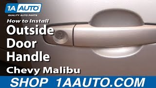 How to Replace Exterior Door Handle 0412 Chevy Malibu [upl. by Joscelin]