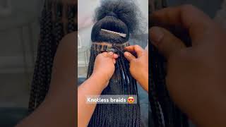 knotless braids foryou subscribe haircare braids support shorts [upl. by Luanne222]