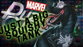 Marvel Puzzle Quest NEW CHARACTER VENOMSAURUS REX  BEST BUILDS  TEAMS  COMBOS [upl. by Mosera]