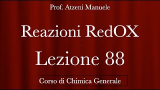 quotReazioni di Ossido Riduzionequot L88  Chimica generale  ProfAtzeni ISCRIVITI [upl. by Riva678]