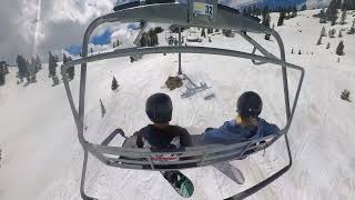 Riding The Ski Lift at Solitude Mountain Resort [upl. by Jilleen247]