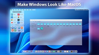 New MacOS Theme For Windows  How to Make Windows look Like MacOS [upl. by Leind]