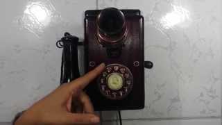 Telefone Antigo Nelphone Parede [upl. by Martinsen]