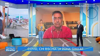 Covid chi rischia la zona gialla  Estate in Diretta 25082021 [upl. by Clint]