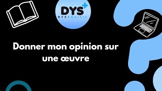 ANGLAIS  4EME  Je suis capable de donner mon opinion sur une œuvre [upl. by Novla]