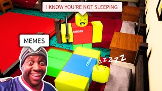 ROBLOX Weird Strict Dad FUNNY MOMENTS  DUMB EDITS NIGHTMARE MODE 2 [upl. by Zenda]