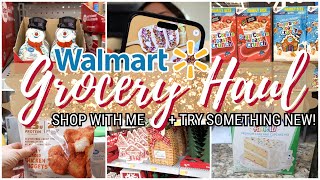 WALMART GROCERY HAUL  WALMART SHOP WITH ME  READY OR NOT CHRISTMAS IS IN STORE [upl. by Dicks186]