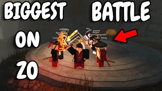 HOSTING THE BIGGEST BATTLE EVER ON ZOぞ 12 VS 12 WAR  Roblox ZOぞ [upl. by Adia]