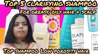 top clarifying shampoo oily greasy scalp  shampoo for low porosity hair clarifyingshampoo hair [upl. by Aikit356]