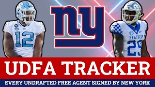 Giants UDFA Tracker Here Are All The UDFAs The Giants Signed After The 2022 NFL Draft [upl. by Acisset]