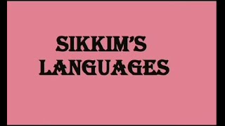 SIKKIM LANGUAGES FOR SIKKIM PROJECT PDF LINK [upl. by Philana]