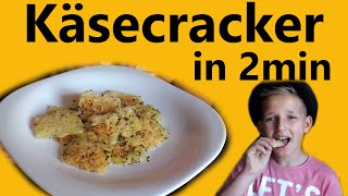 Käsecracker in 2min  Und der Fernsehabend ist gerettet  Kinderleicht kochen [upl. by Terrell51]