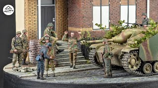 The Battle of Arnhem  Part 2 Painting and Completion  135 WW2 Diorama [upl. by Dolf]