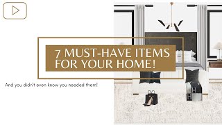 7 MustHave Items For Your Home  GIVEAWAY [upl. by Ettenahc]