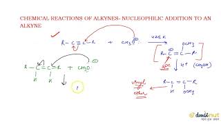 NUCLEOPHILIC ADDITION TO ALKYNE [upl. by Naujed]