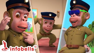 என் ஆட்சியில் இப்படி ஒரு சோதனையா  Super Police Kurangu Mama  Tamil Rhymes amp Kids Shows  infobells [upl. by Neleh985]