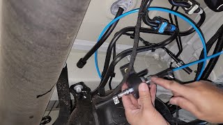 How to connect Eberspacher Diesel Heater pump to factory fuel line on Mercedes Sprinter vanbuild [upl. by Eixam]