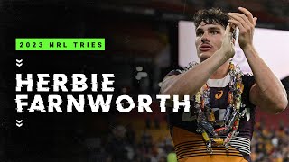 Herbie Farnworths 2023 tryscoring season  NRL [upl. by Christabelle]