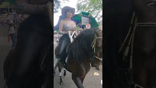 Cabalgata the most beautiful Women riding in Neiva shorts horse caballos tourism travel 4k [upl. by Razaele]