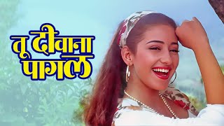 Tu Deewana Pagal HD  Kumar Sanu Alka Yagnik  तू दीवाना पागल  Manisha Koirala  Anokha Andaaz [upl. by Naamann]