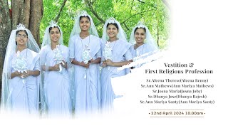 Vestition amp First Religious Profession  CMC Provincial House  22nd April 2024  LIVE [upl. by Quenna715]