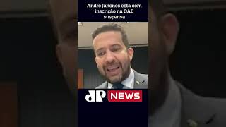 André Janones está com inscrição na OAB suspensa shorts [upl. by Aloek375]