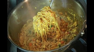 Quick Egg Maggi Noodles  Egg Maggi Masala Recipe [upl. by Dominus]