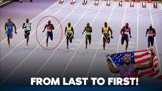 🏃💨 0005 decides 100m Final Lyles amp Thompson treat Paris to greatest 100m final of all time ⚡ [upl. by Ahsiekit]