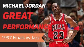 Michael Jordan 1997 NBA Finals Great Performance [upl. by Assirual]