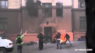 18  Odessa Ukrainian nationalists Finishes jumping people from a burning building [upl. by Wendelin]